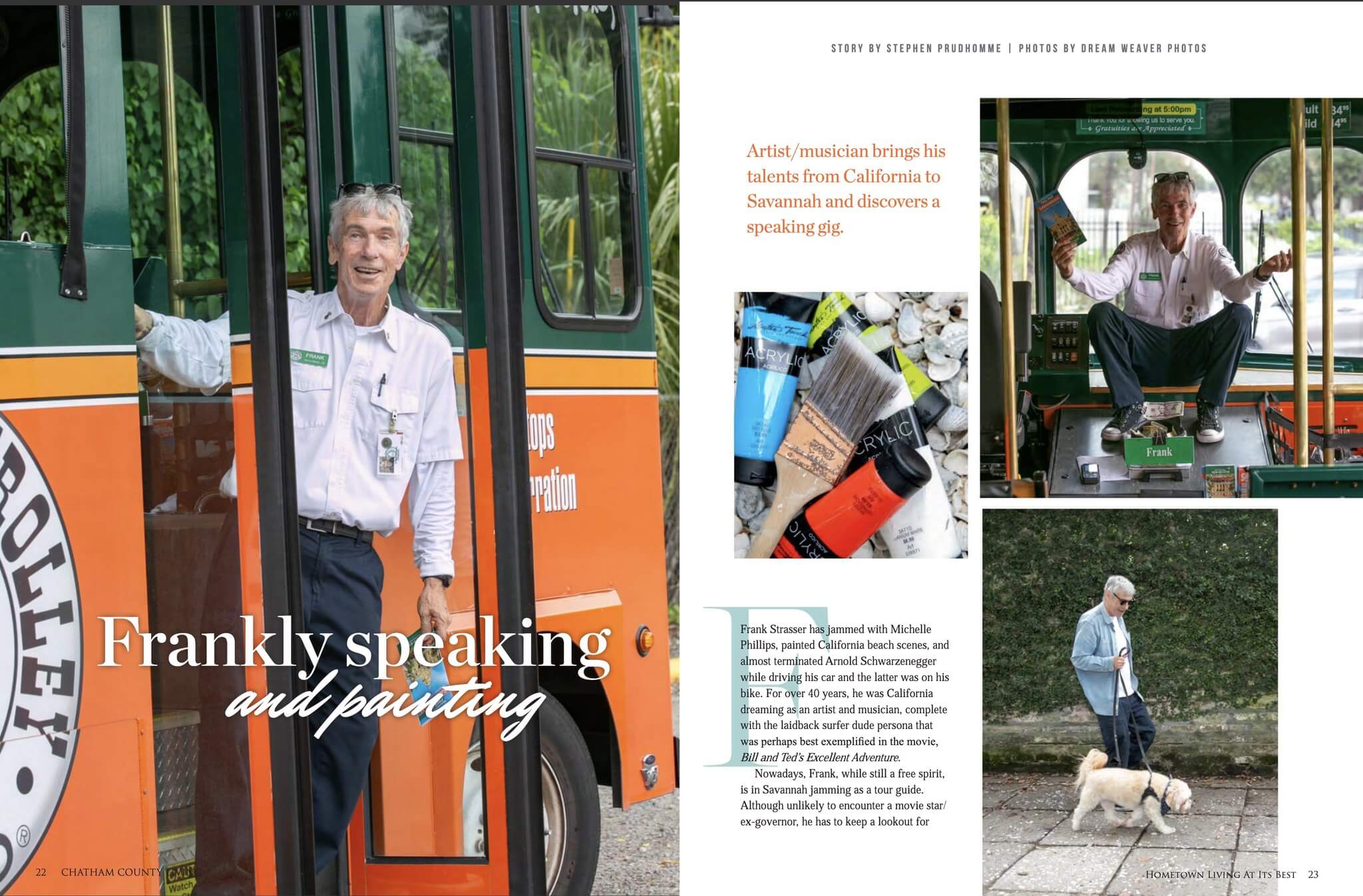 Frank was Featured in Chatham County Living Magazine